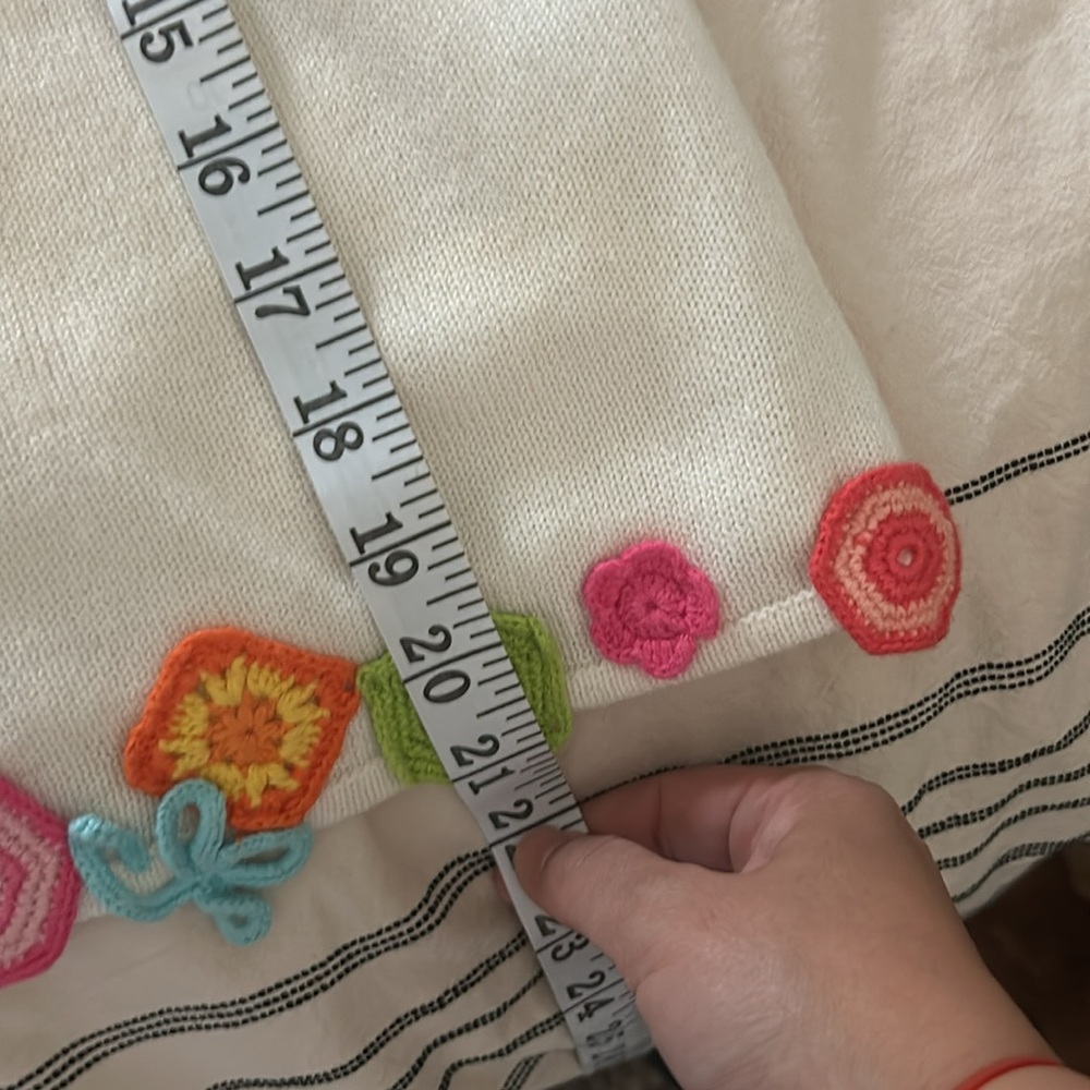 Vintage Michael Simon Buttoned Front Knitted Patc… - image 6